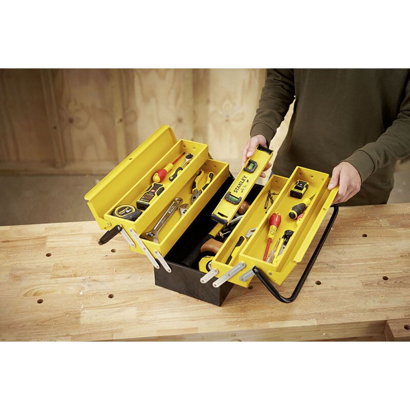 Boîte à outils métallique Stanley 5 plateaux