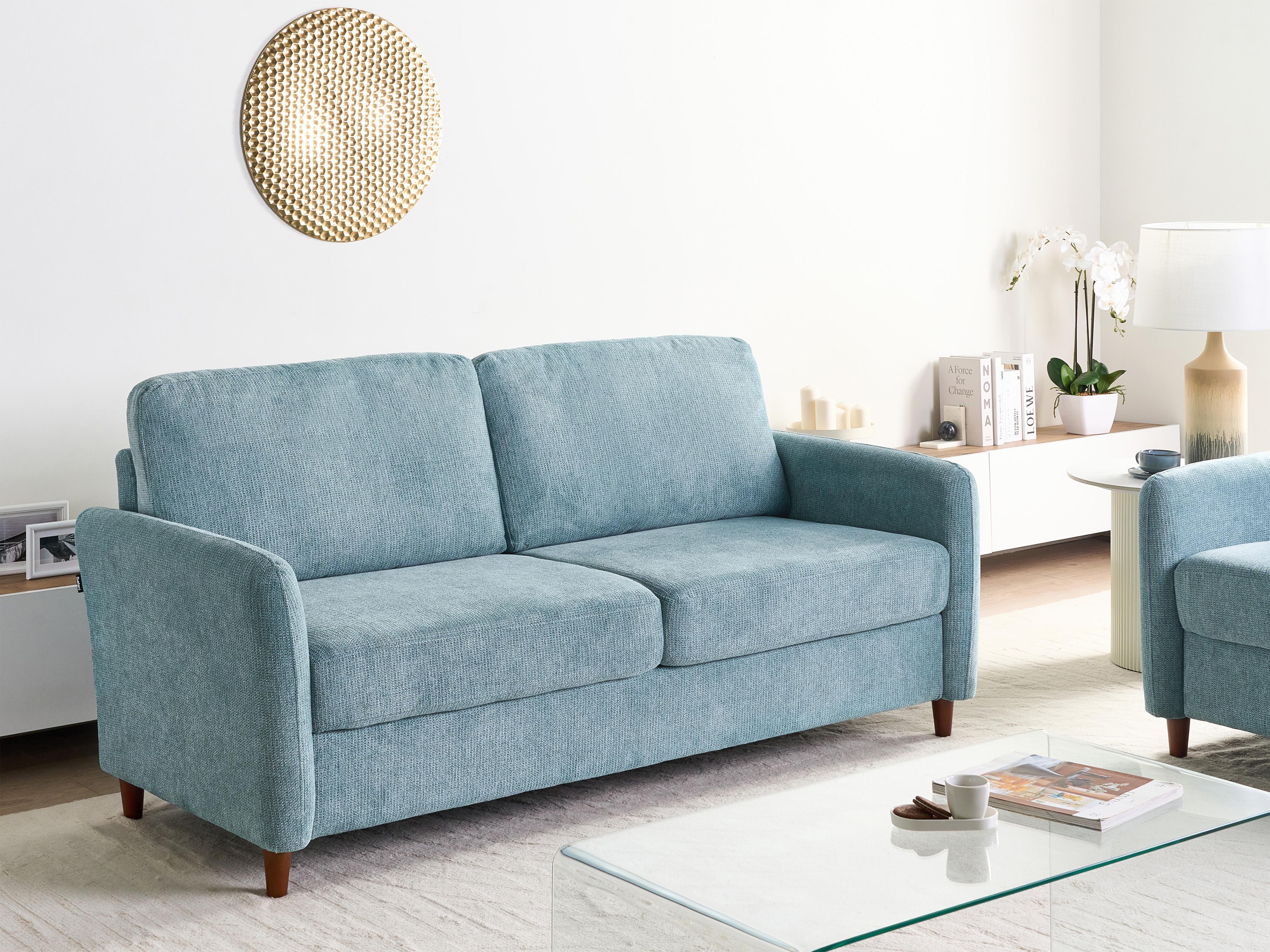 Bankenset 5-zits MARE Stof Blauw met opbergruimte