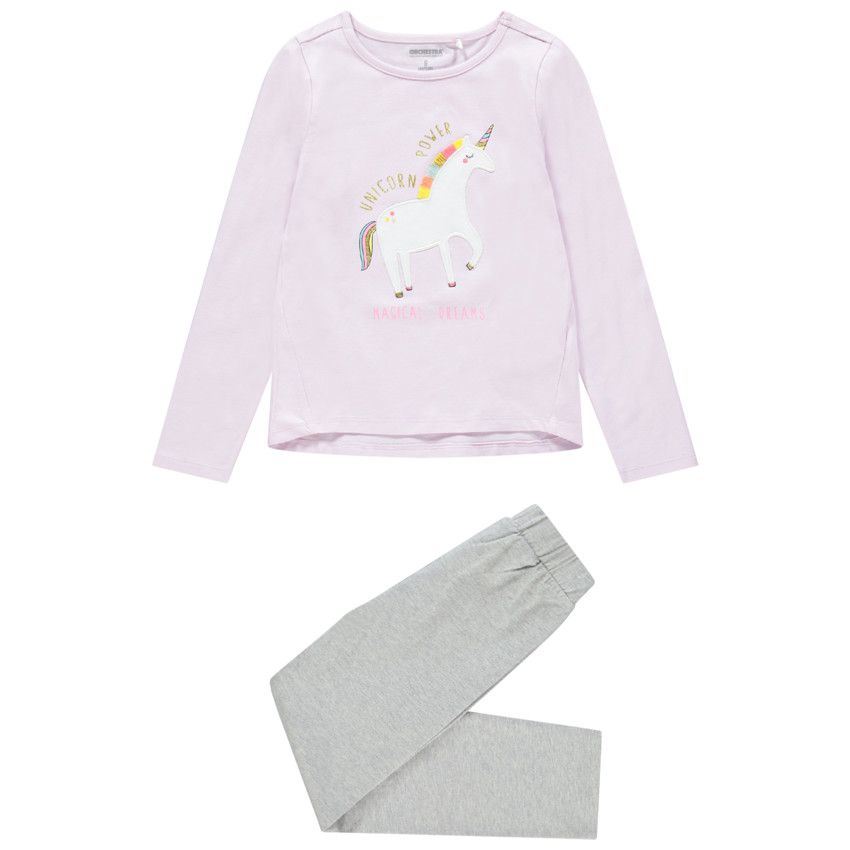 Pyjama en jersey print licorne - Lilas