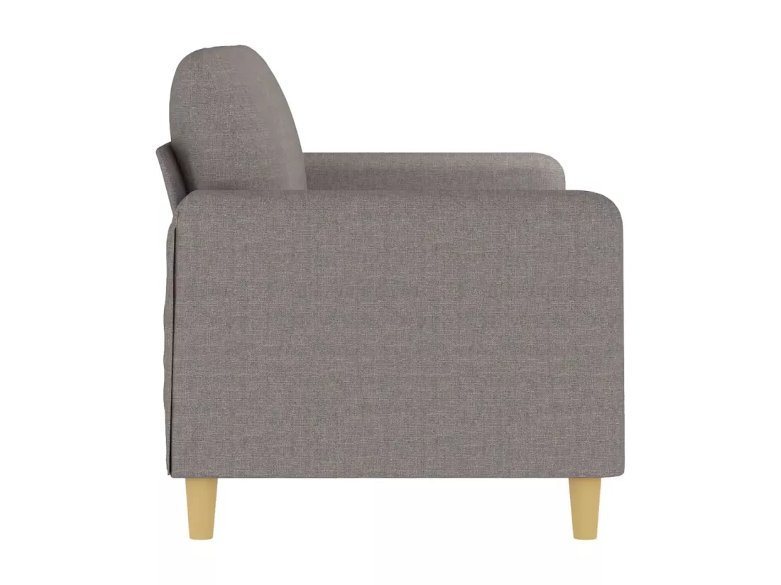 Canapé à 2 places Taupe 140 cm Tissu