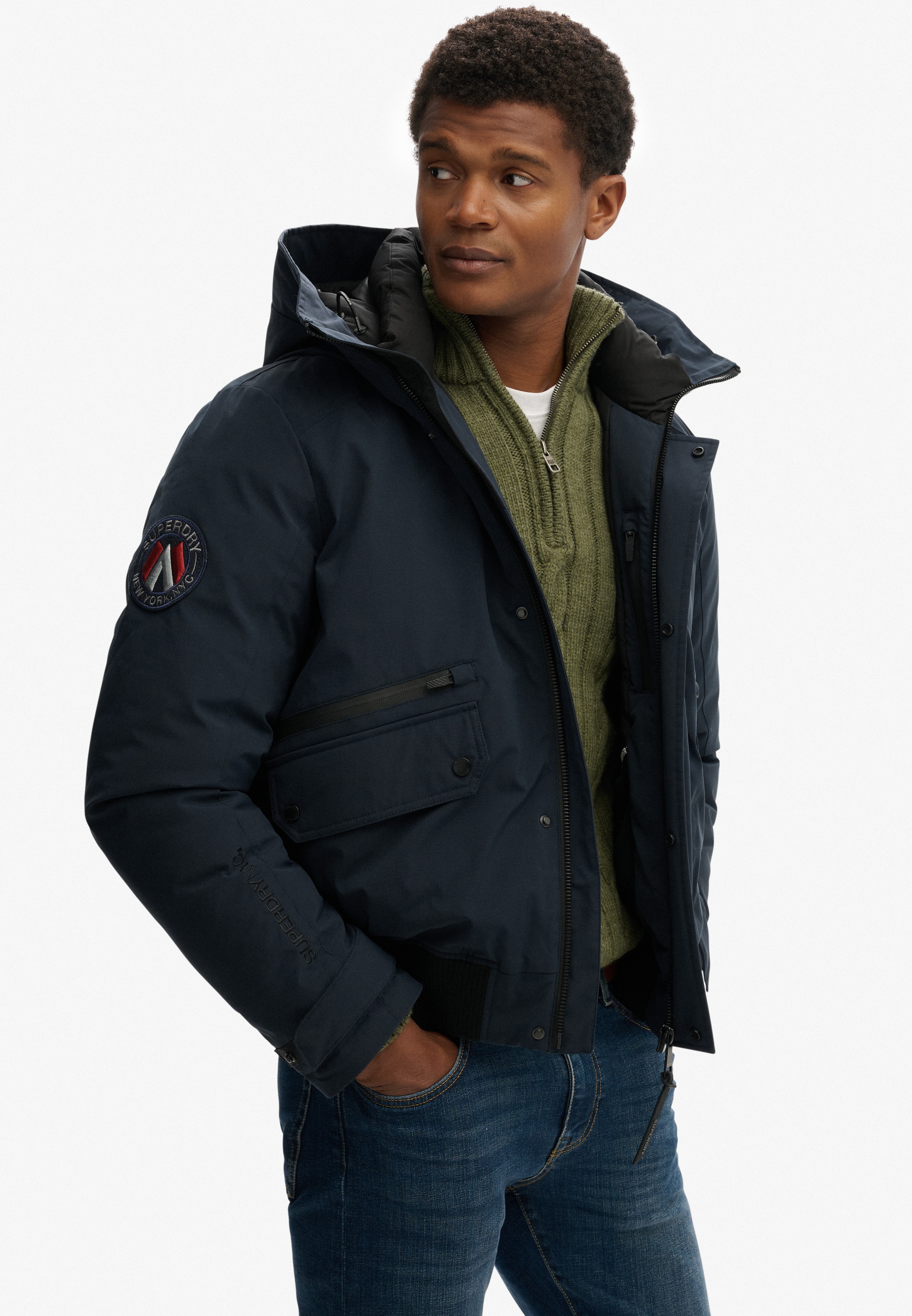 Superdry Steppjacke »CITY PADDED BOMBER JACKET« ohne Kapuze