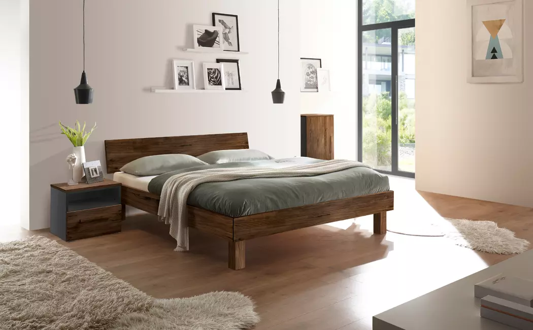 Massivholzbett Forti 90 x 200 cm