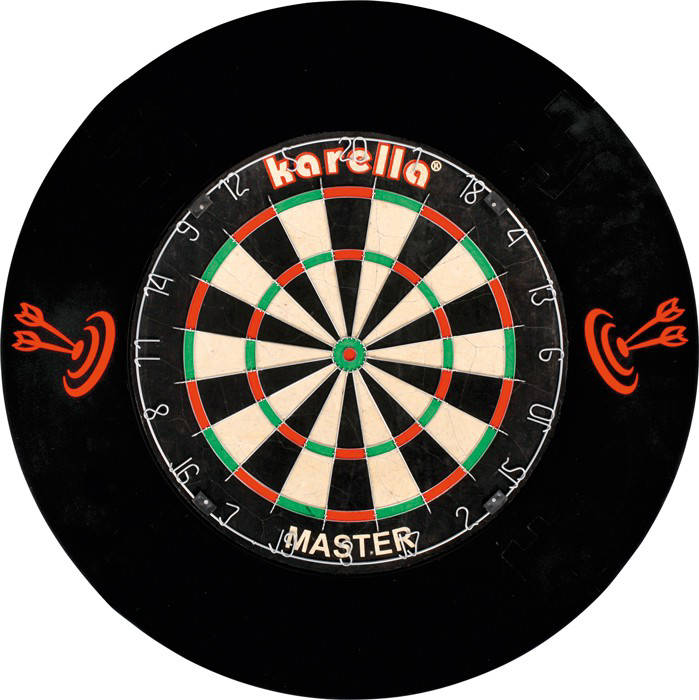 Karella dartbord catchring 4-delig zwart Dartbord catchring 4-delig (zwart)