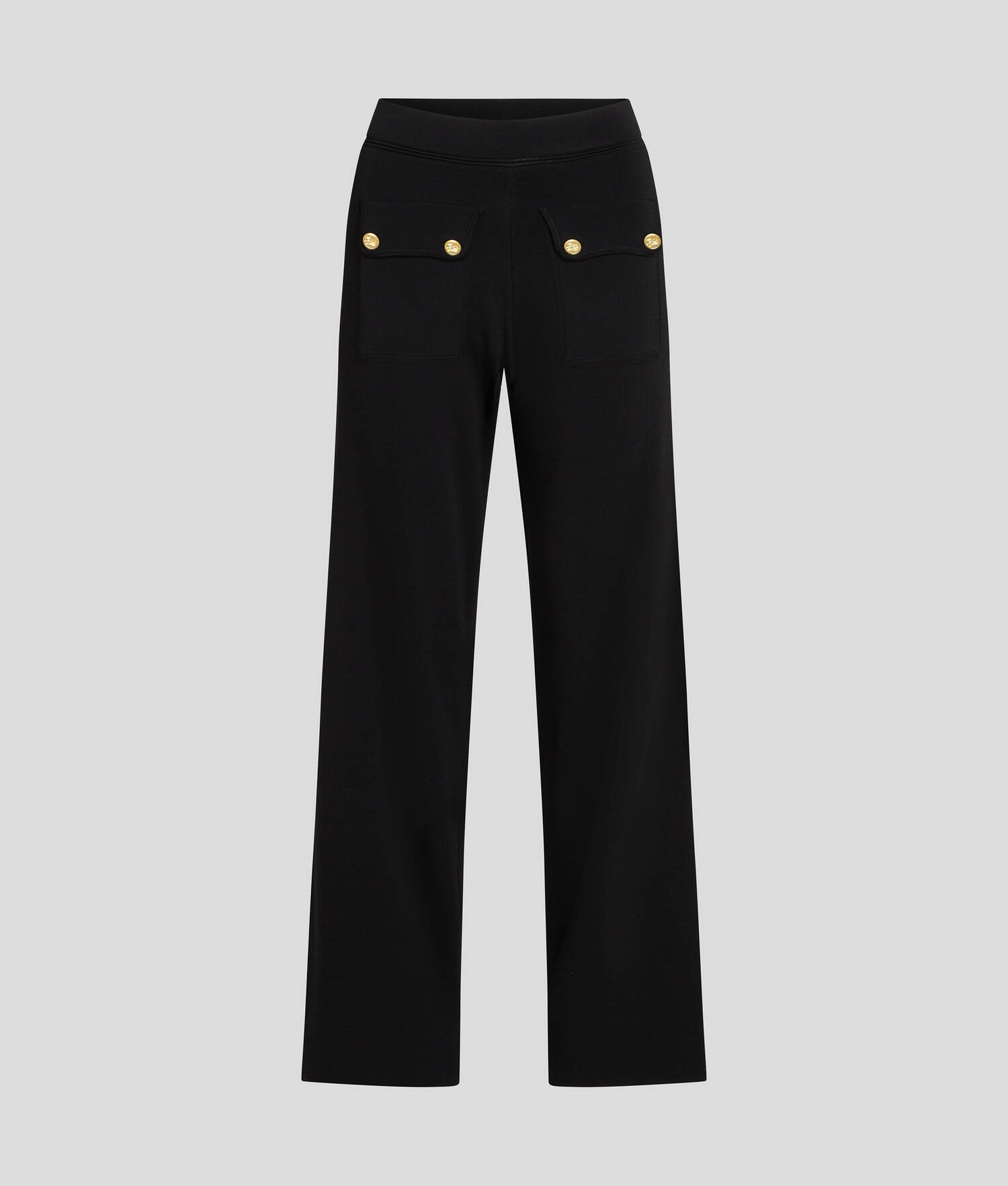 Pantalon avec boutons - Noir