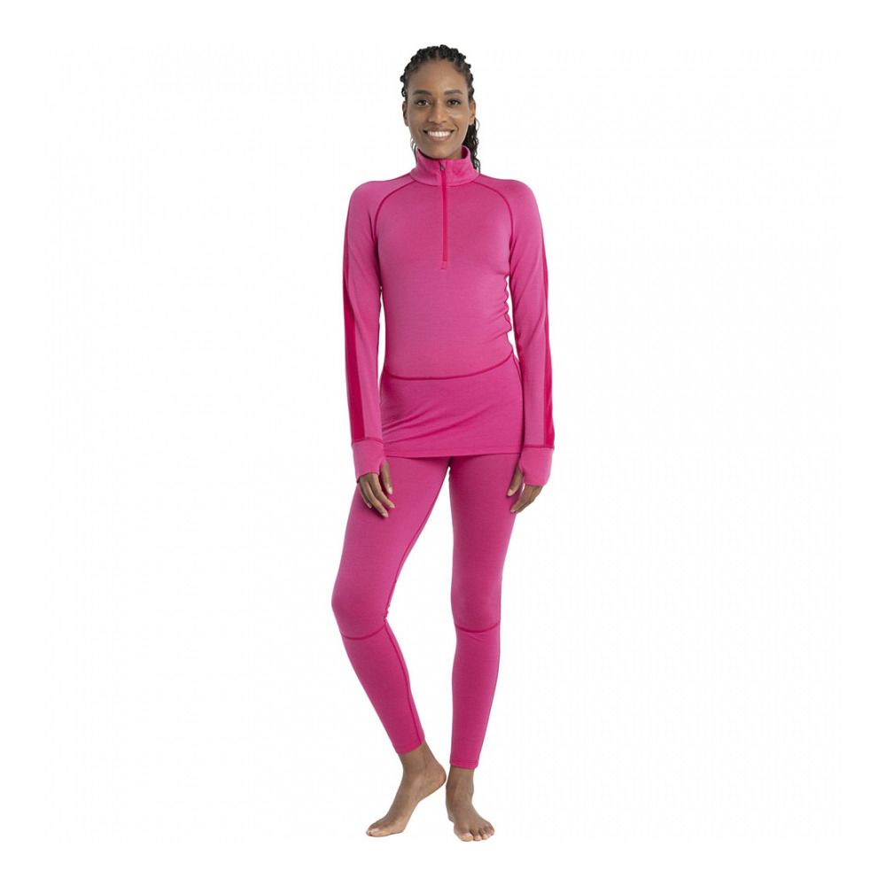 Icebreaker ZONEKNIT 260 - Sous-couche Femme tempo/electron pink/cb