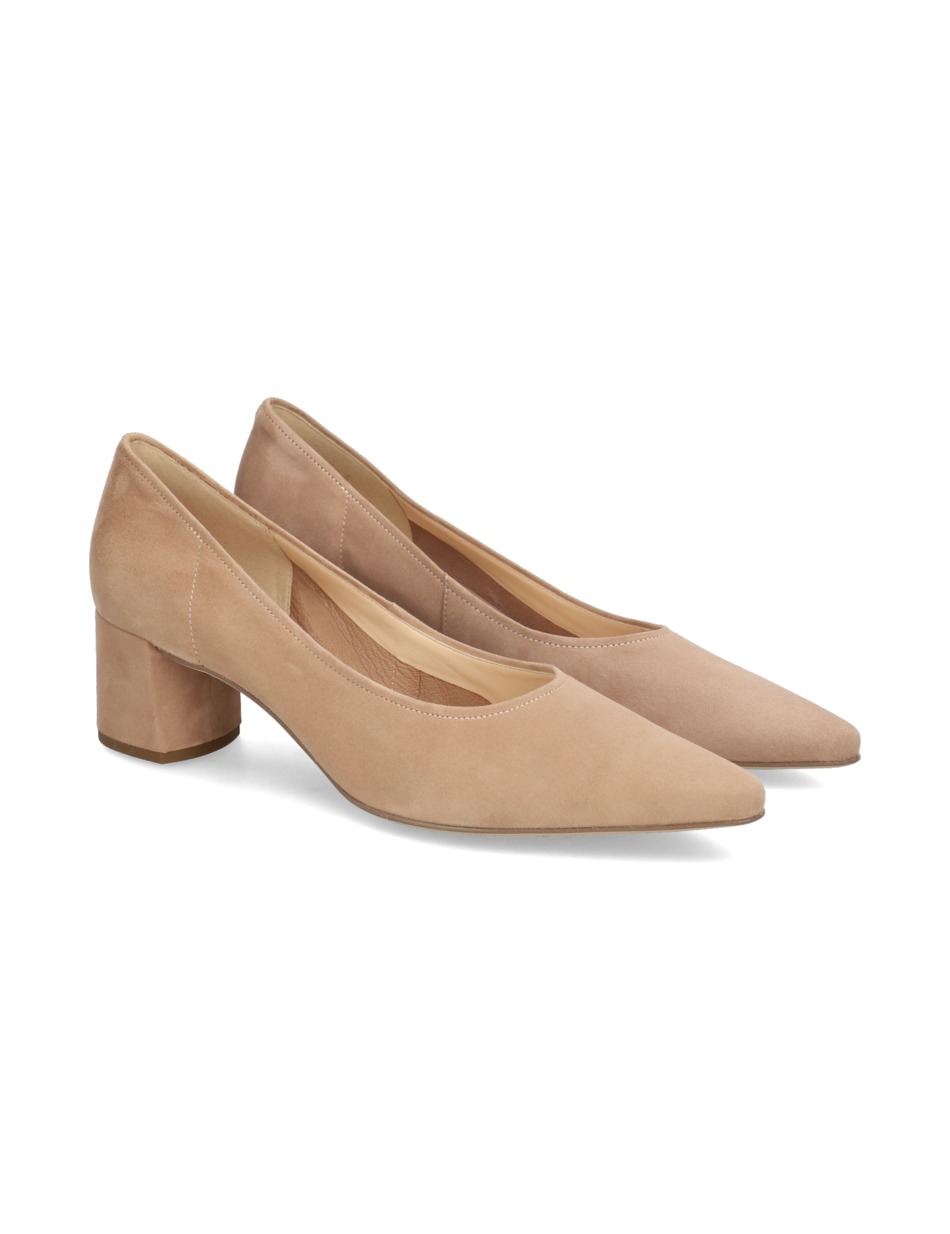 Veloursleder Pumps