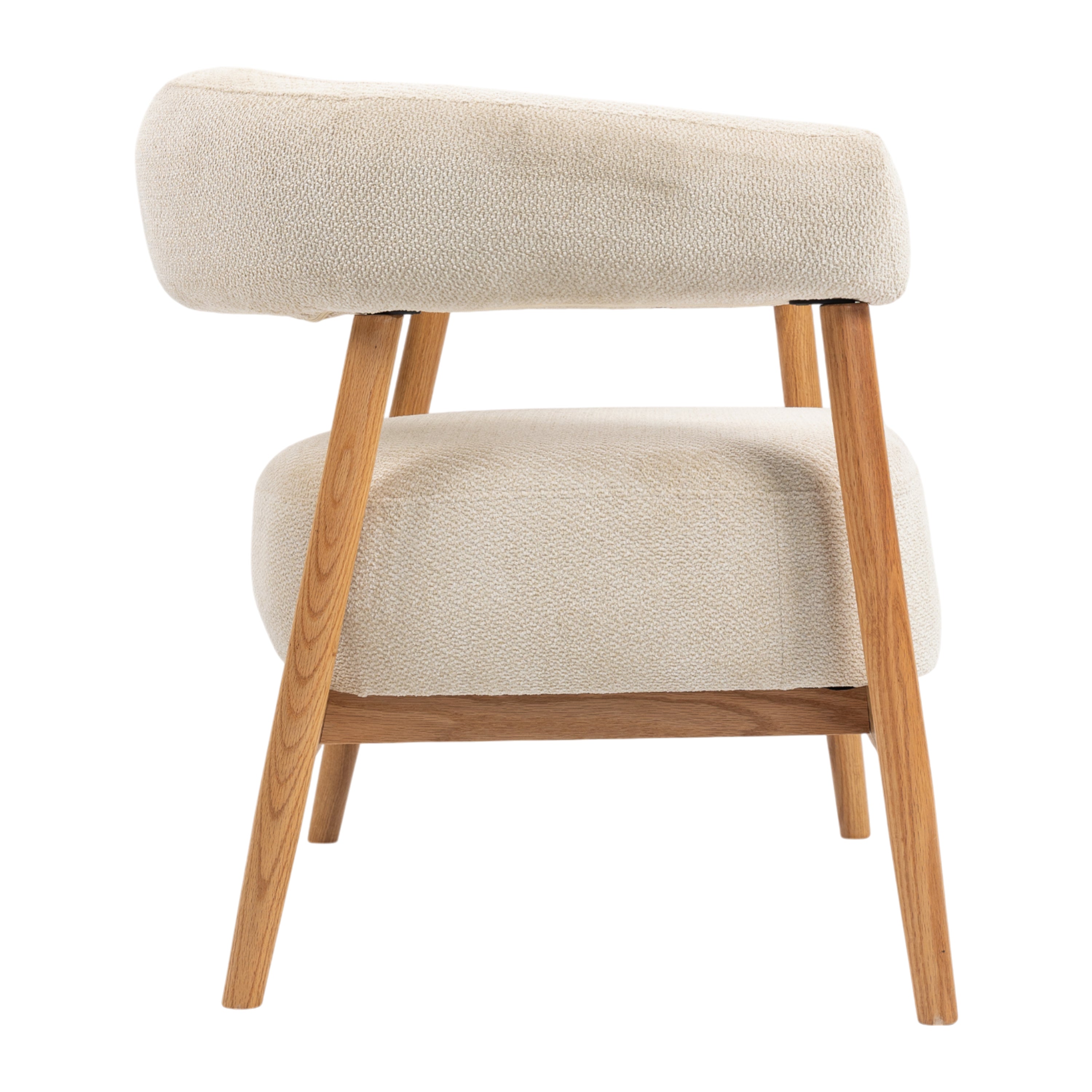 by fonQ Sora Fauteuil - CrÃ¨me / Eiken
