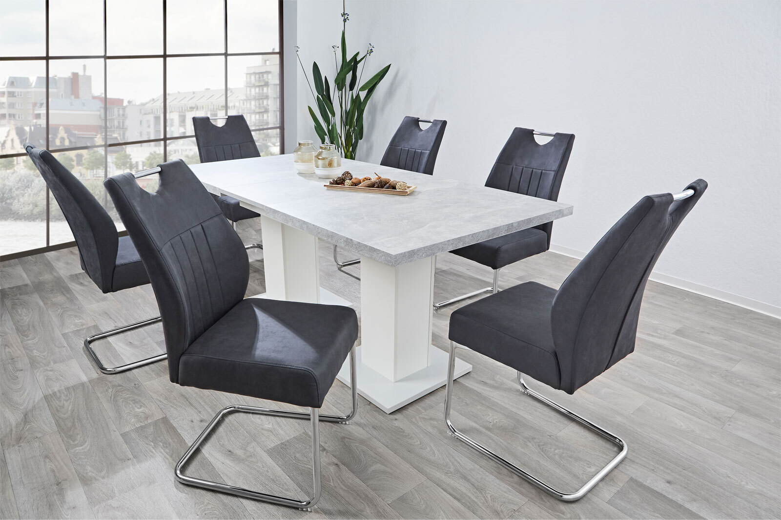 Stuhl Manhattan Vintage Anthrazit