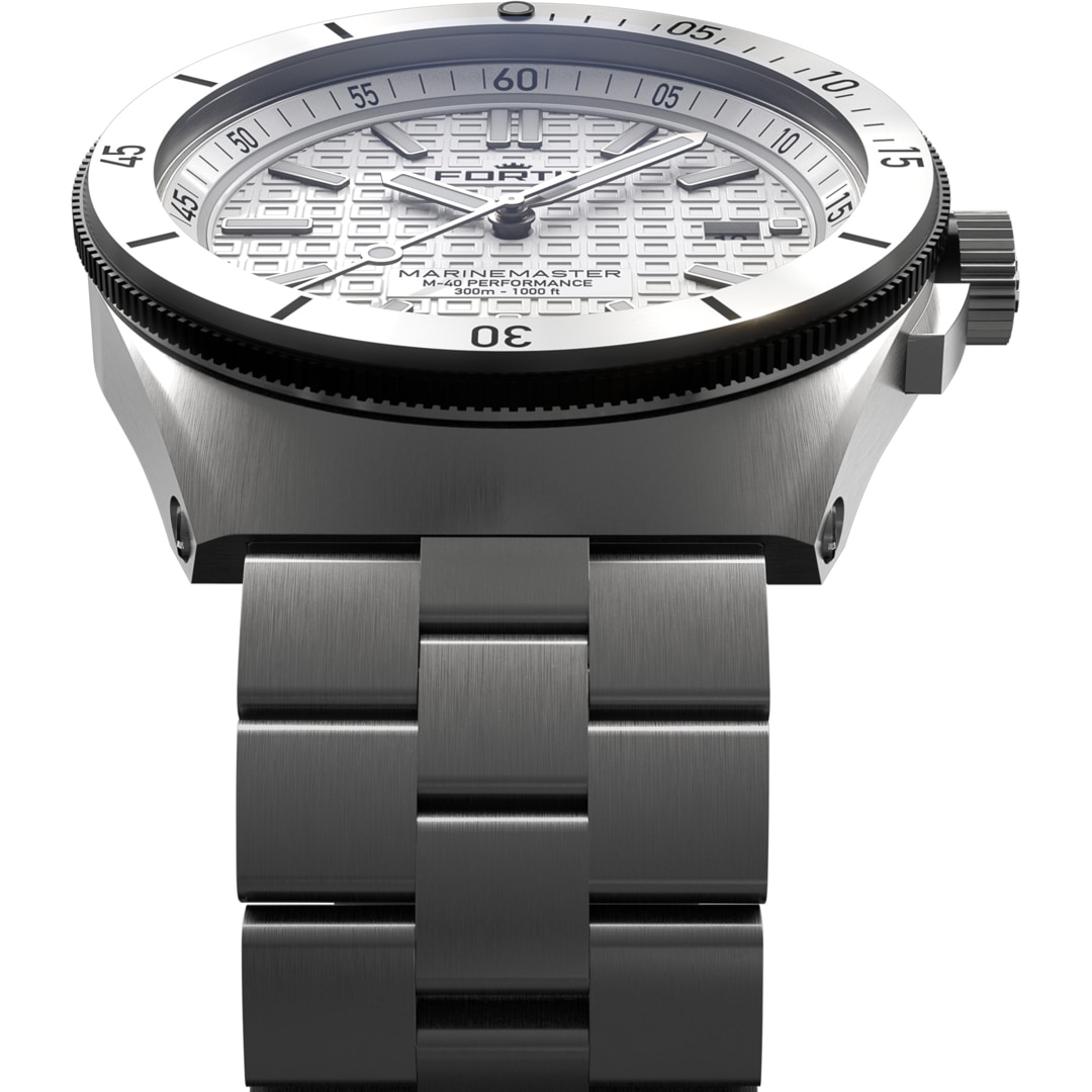 Fortis Marinemaster M-40 Snow White Block Bracelet