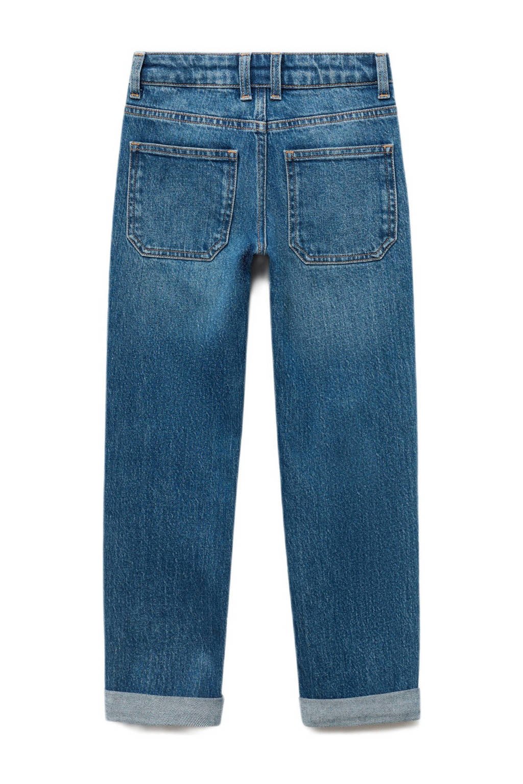 Mango Kids regular waist regular fit jeans medium blue denim