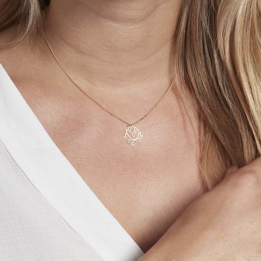 Pendentif Hadaya Lotus Or Jaune
