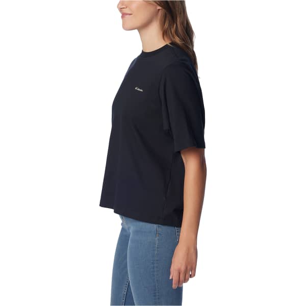 T-shirt COLUMBIA W NORTH CASCADES GRAPHIC SHORT SLEEVE TEE BLACK/SIMPLE GORGE