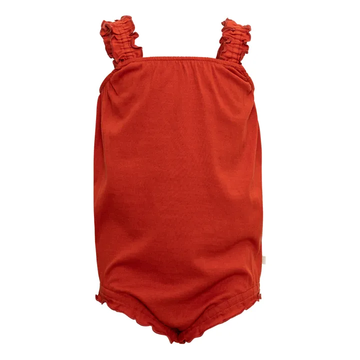 Minimalisma Barboteuse en Soie Happy | Rouge