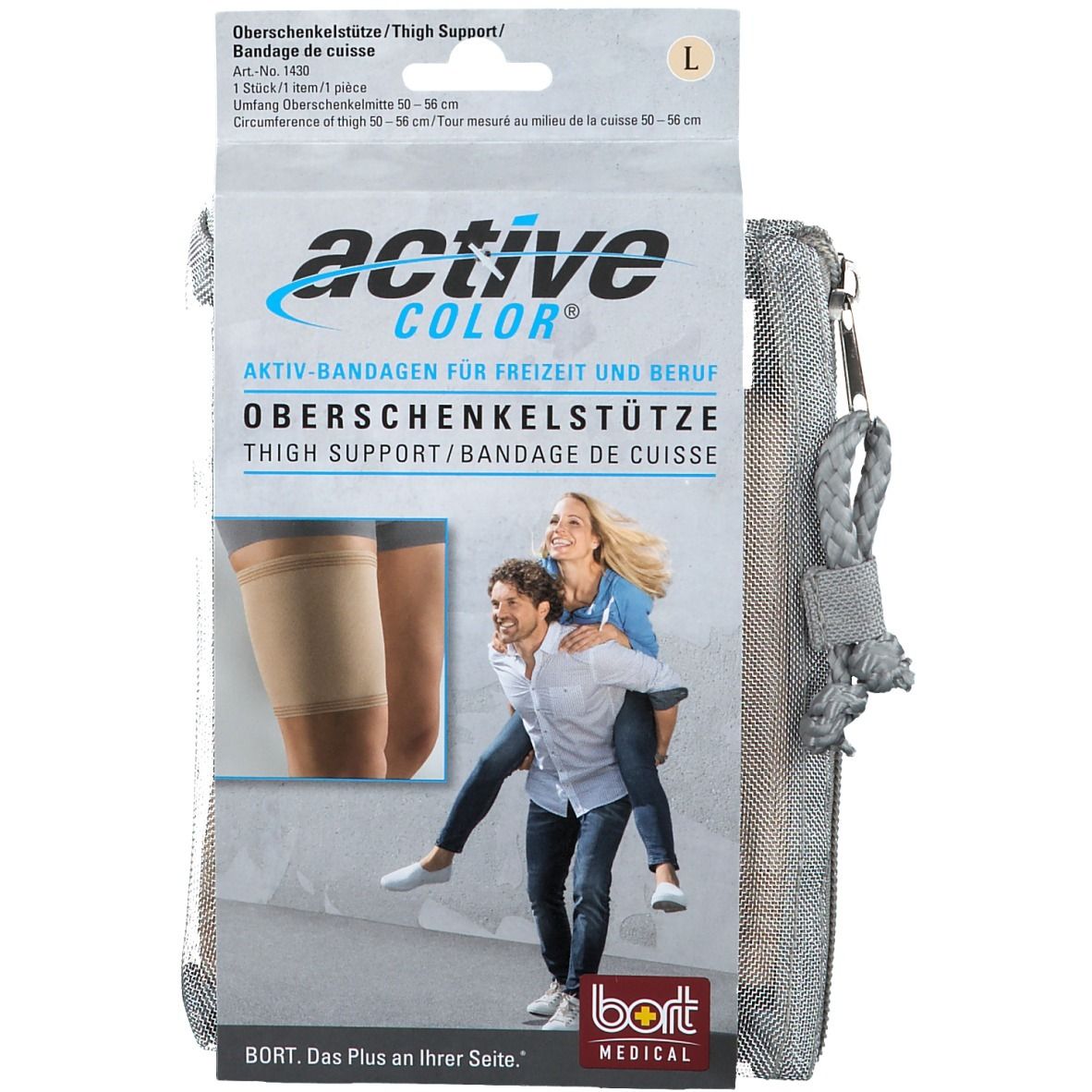 BORT ActiveColor® Oberschenkelstütze Gr. L haut