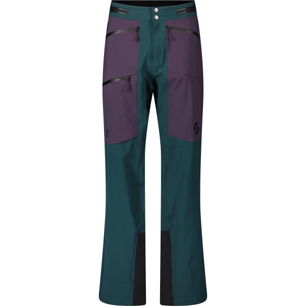 Pantalon de ski SCOTT PANTS M'S DRYOSPUN 3L - REMIX ARUBA GREEN/PHANTOM PURPLE