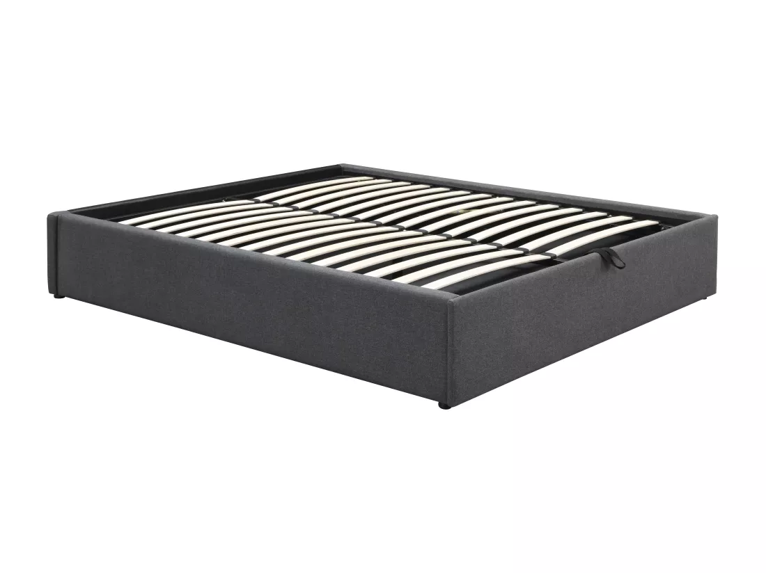 Sommier coffre et tiroir 140 x 190 cm - Gris anthracite - OSLA de YSMÉE