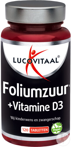 Lucovitaal Acide Folique + Vitamine D3 120  Comprimés
