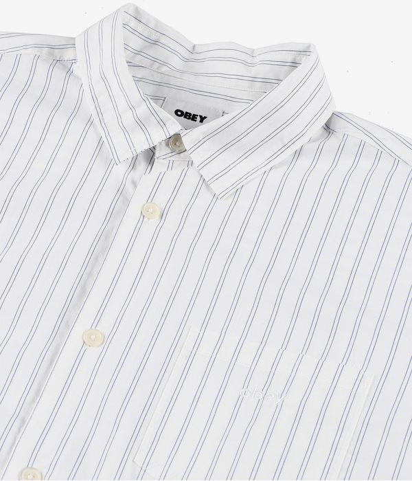 Obey Franklin Hemd (white multi)