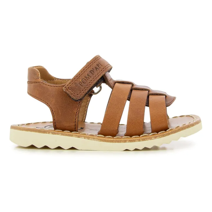 Pom d'Api Sandales Waff New Boy | Marron