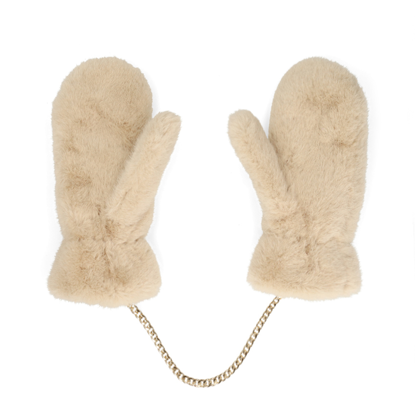 Beige wanten