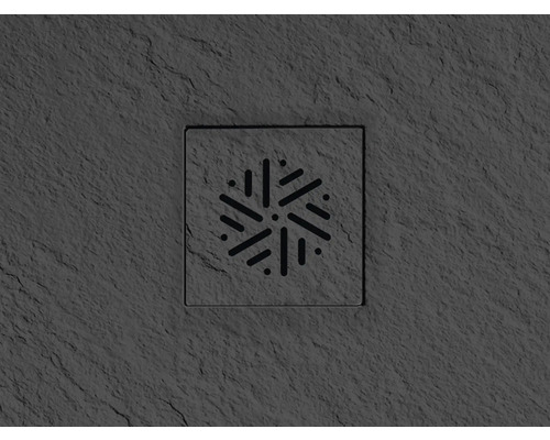 Jungborn douchebak CENTO 90 x 90 x 2,4 cm zwart mat