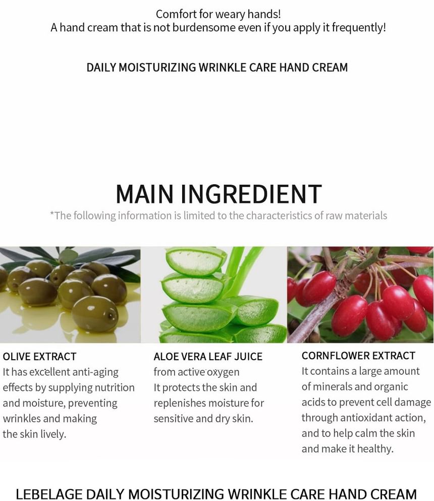 LEBELAGE - Wrinkle Care Magic Hand Cream
