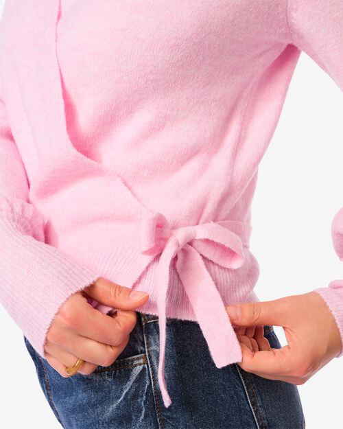 gilet cache-coeur femme Lana rose