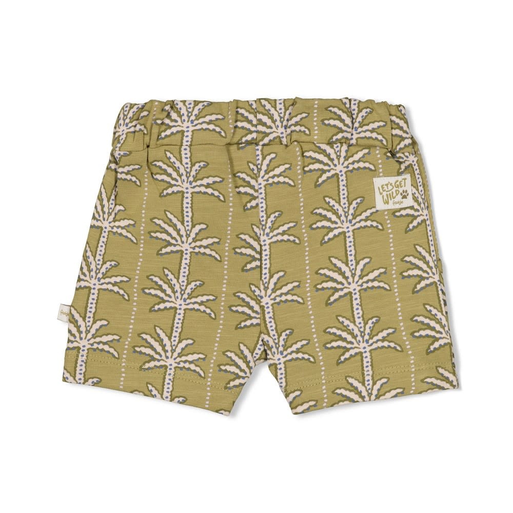 Feetje Feetje short aop - Safari Savage groen