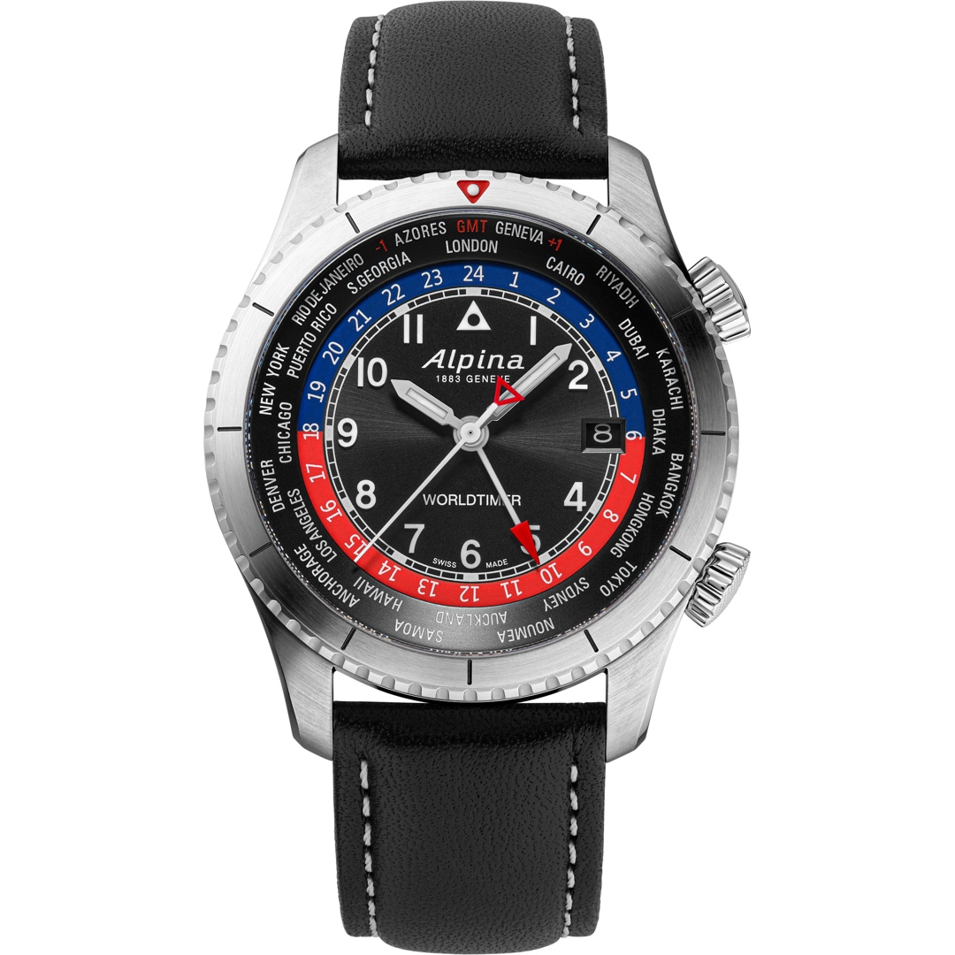 Alpina Startimer Pilot Quartz Worldtimer 41mm