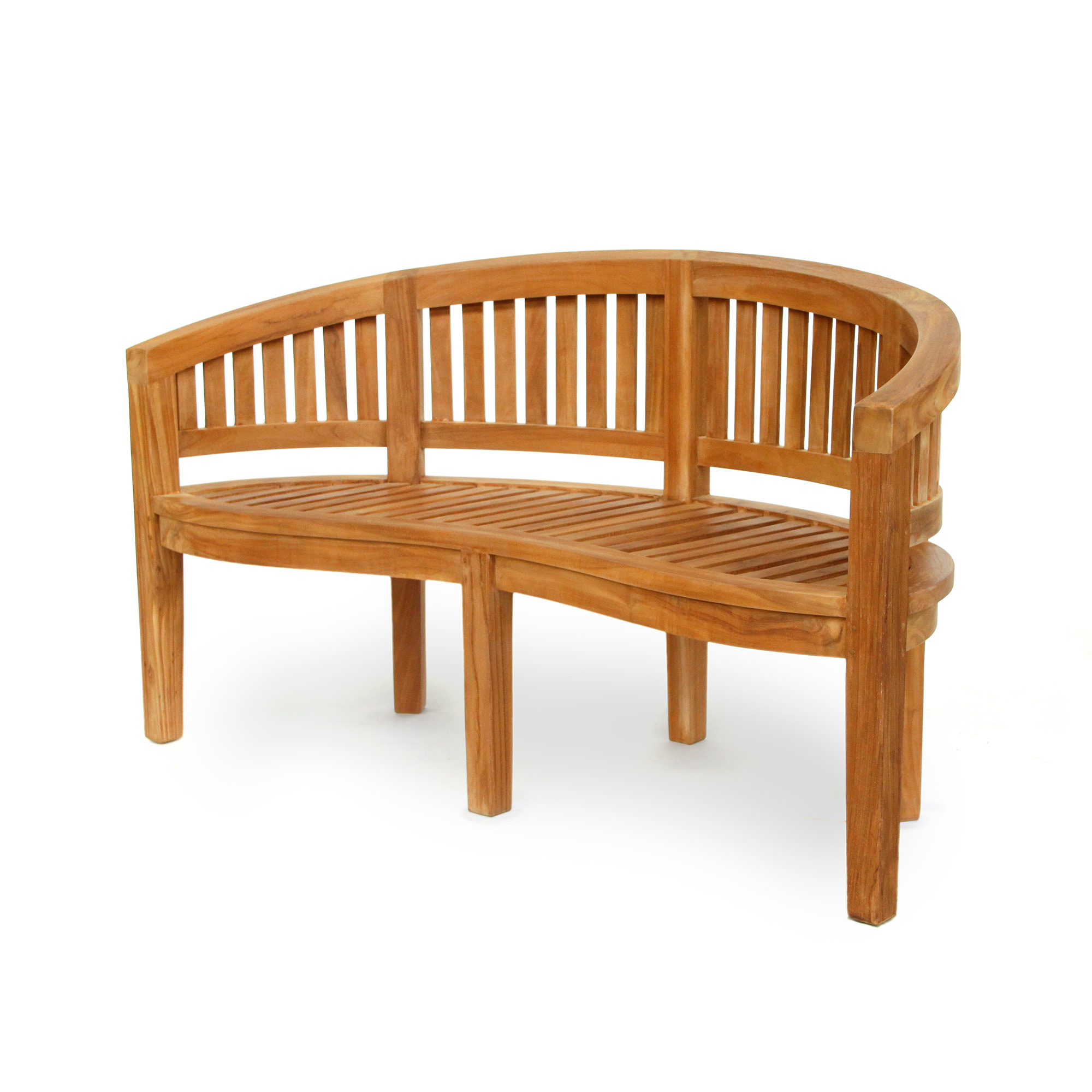 Teak-Rundbank 'Marstrand', natur, B 151 cm, L 55 cm, H 86 cm günstig bestellen