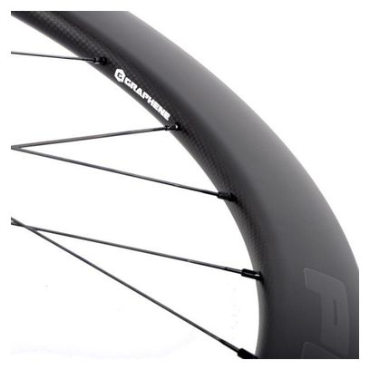 Paire de roues Progress Space Disc Noir | 12x100/12x142 mm | Center Lock | Campagnolo N3W