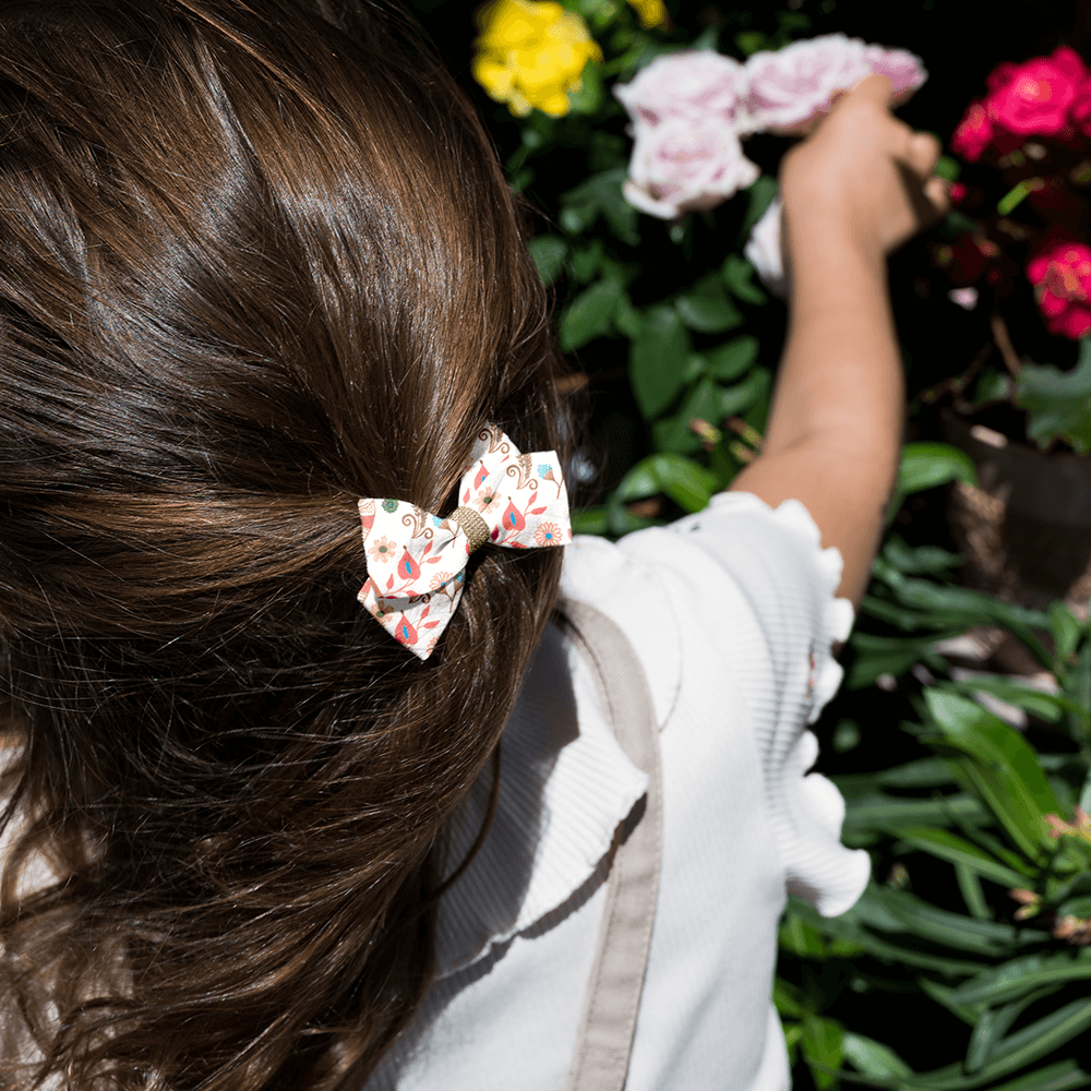 Petite Barrette Double Noeud Croisé Douceur Des Bois