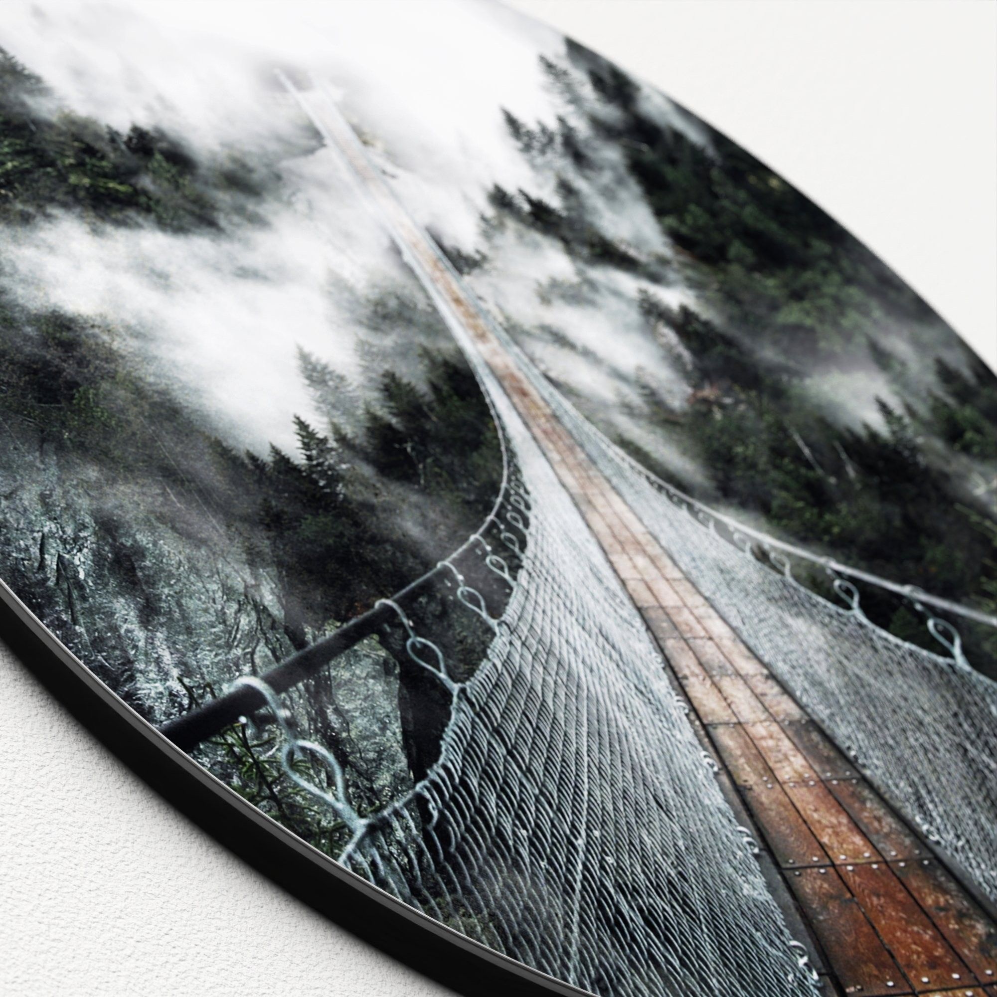 Glasbild SUSPENSION BRIDGE