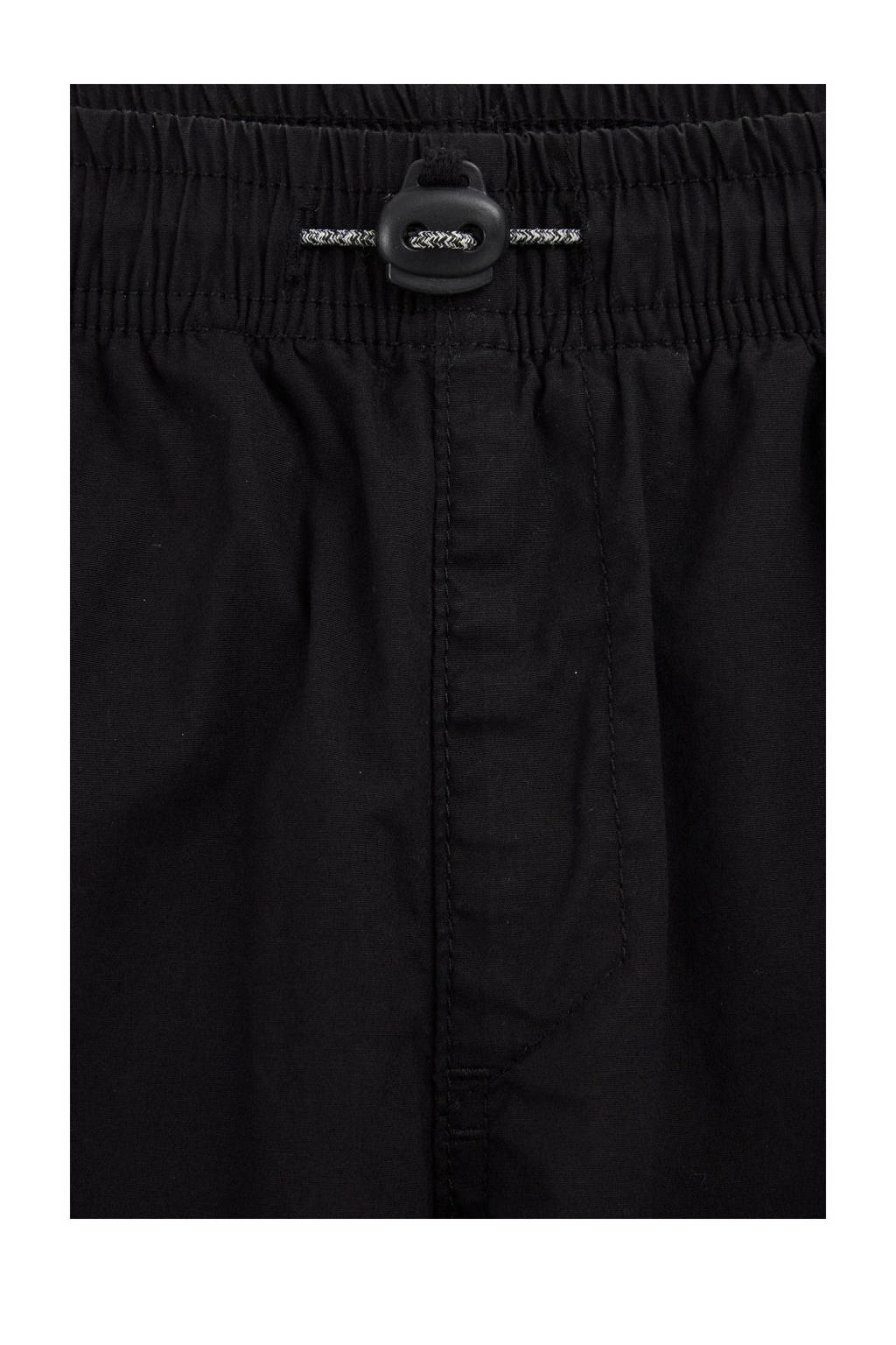WE Fashion slim fit cargobroek zwart