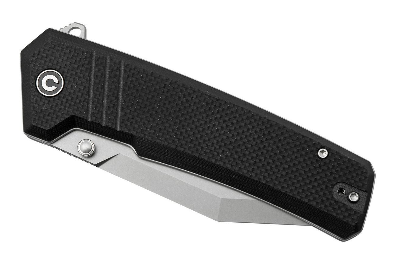 CIVIVI Bhaltair C23024-1 Black Coarse G10, Stonewashed, zakmes