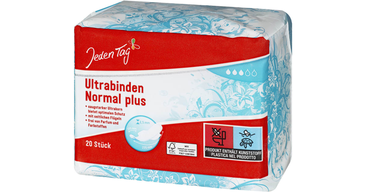 Jeden Tag Ultrabinden Normal Plus