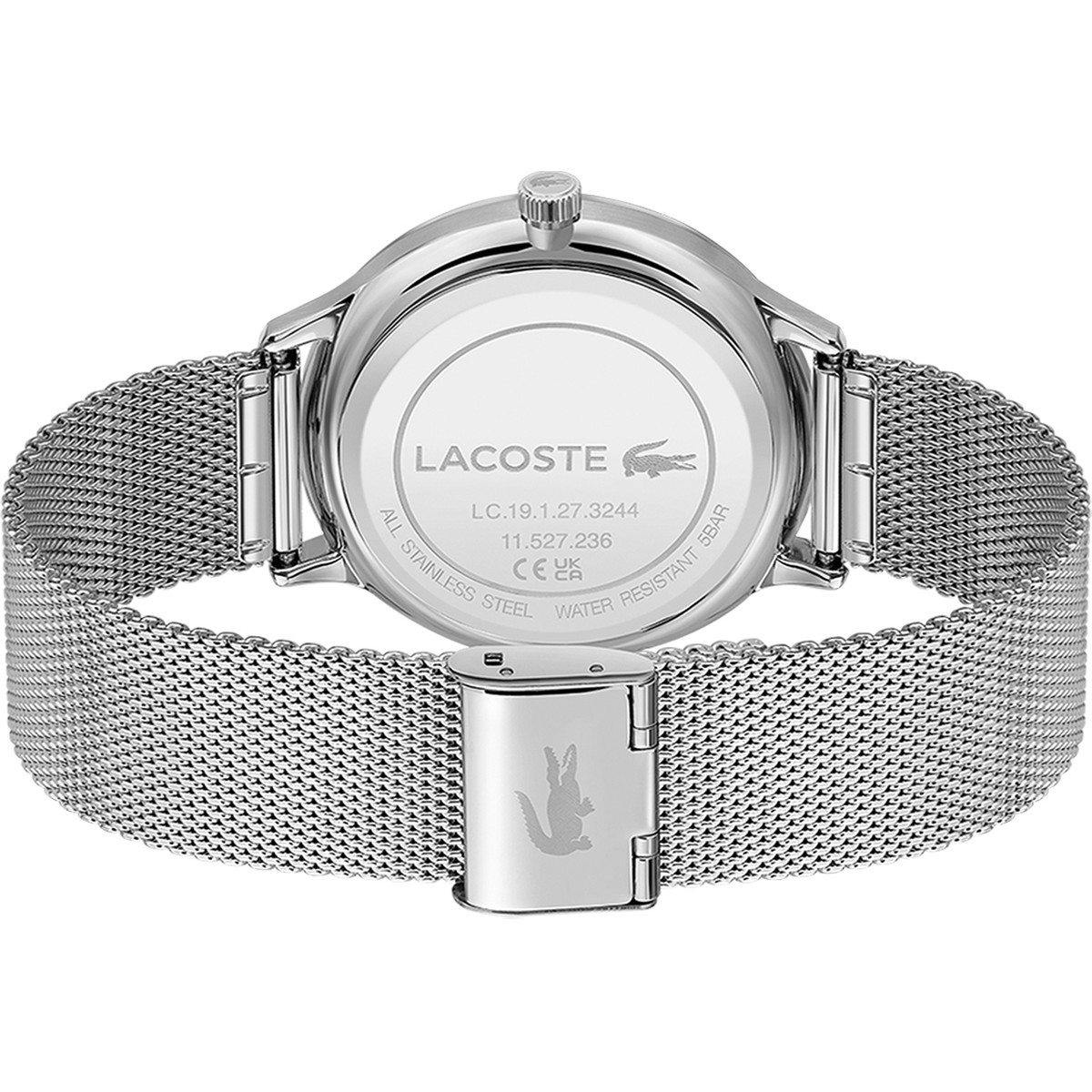 Montre Lacoste homme bracelet acier maille milanaise