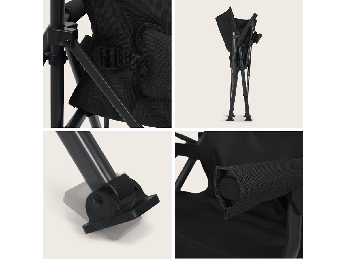 Trvlmore Ergonomic vouwstoel - Black