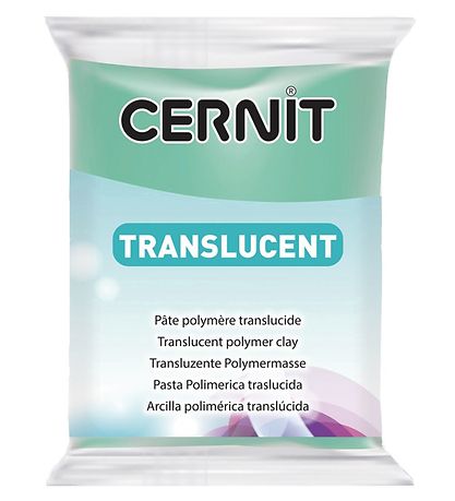 Cernit Polymer Ton - Transparent - Smaragd Grün