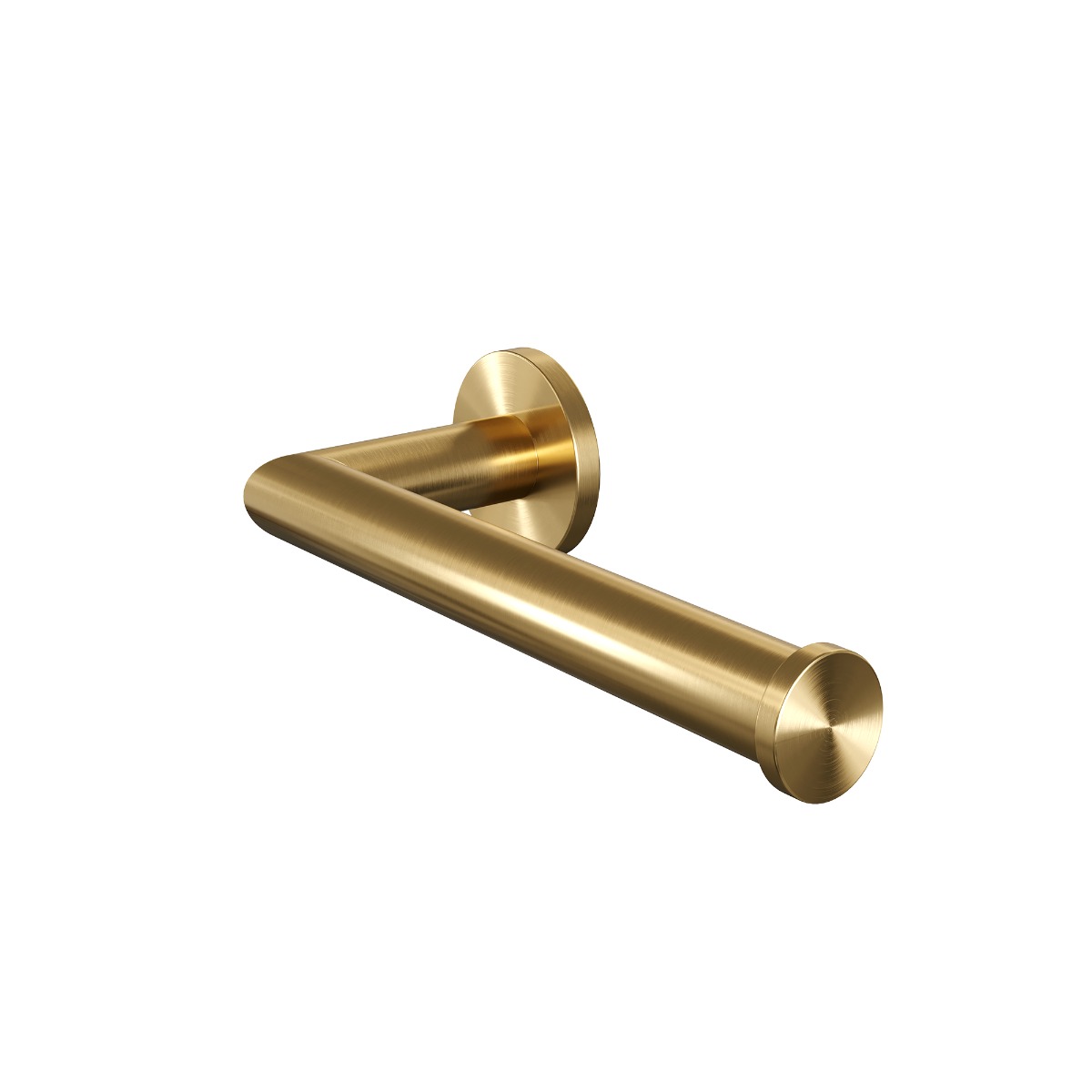 Brauer Gold Edition set met handdoekhaak, toiletrolhouder en toiletborstelset messing geborsteld PVD
