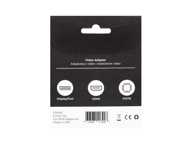 onit Adapter DisplayPort - HDMI, 1 Stück Videoadapter DP auf HDMI