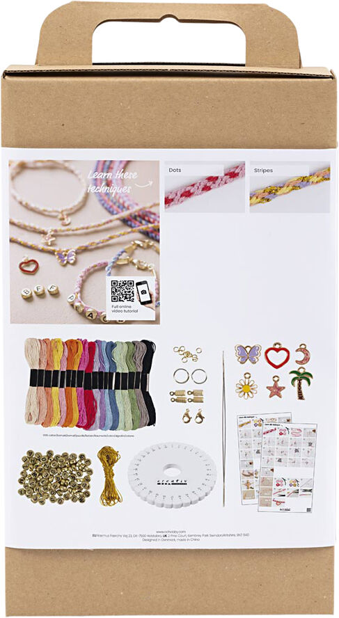 Creativ Company Start DIY Kit Kumihimo, Venskabsarmbånd