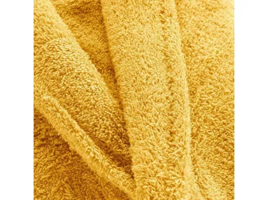 Peignoir confort en coton texture éponge - Jaune - Taille unique