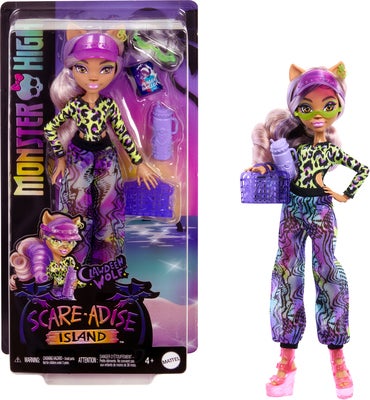 Monster High Scare-adise Island Dukke Clawdeen Wolf