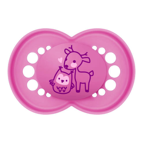 Lot de 3 sucettes Original dès 18 mois Planet Love - Rose - MAM