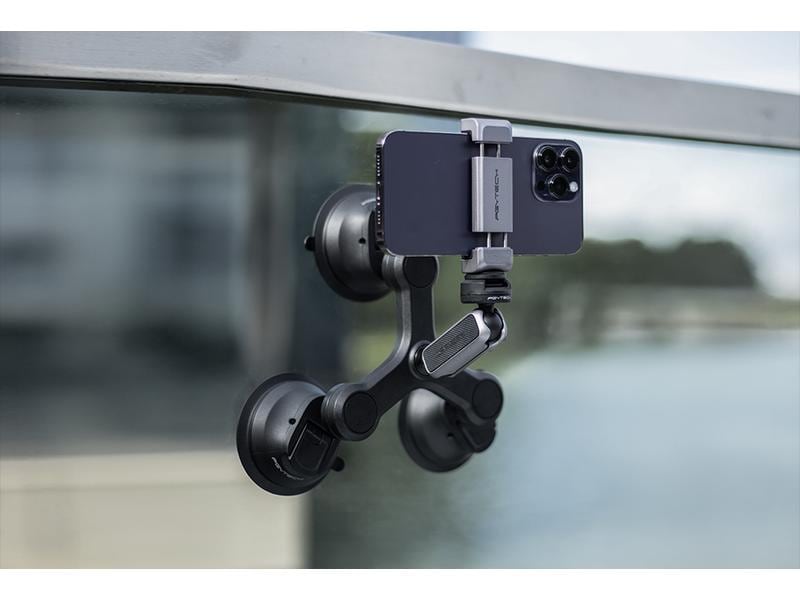 PGYTECH Saugnapfhalterung CapLock Three-arm Dreiarmige Saughalterung mit Schnellverschlussstift