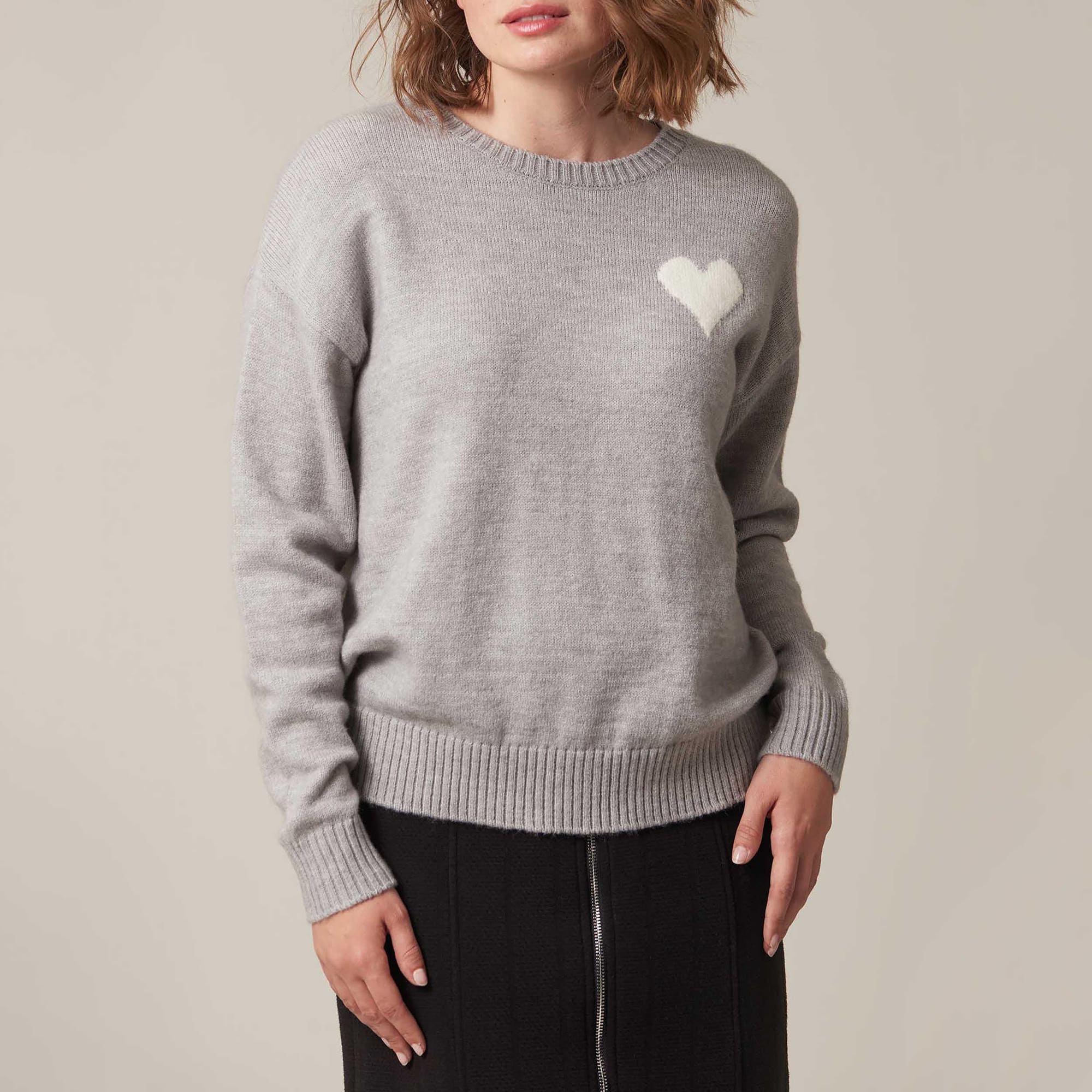 Pull Femme gris