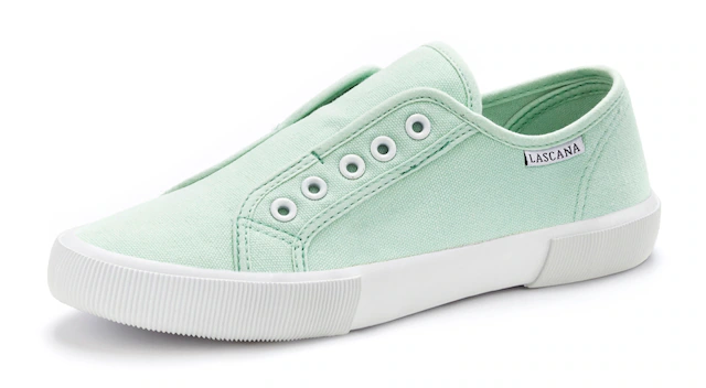LASCANA Sneaker »Slip-On-Sneaker,«  Slipper, Halbschuh bequem zum Reinschlüpfen VEGAN