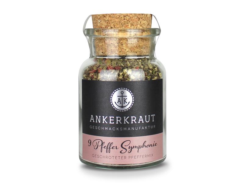 Ankerkraut Gewürz 9 Pfeffer Symphonie 70 g Gewürzmischung aus Pfeffer, Rosa Beeren und Piment