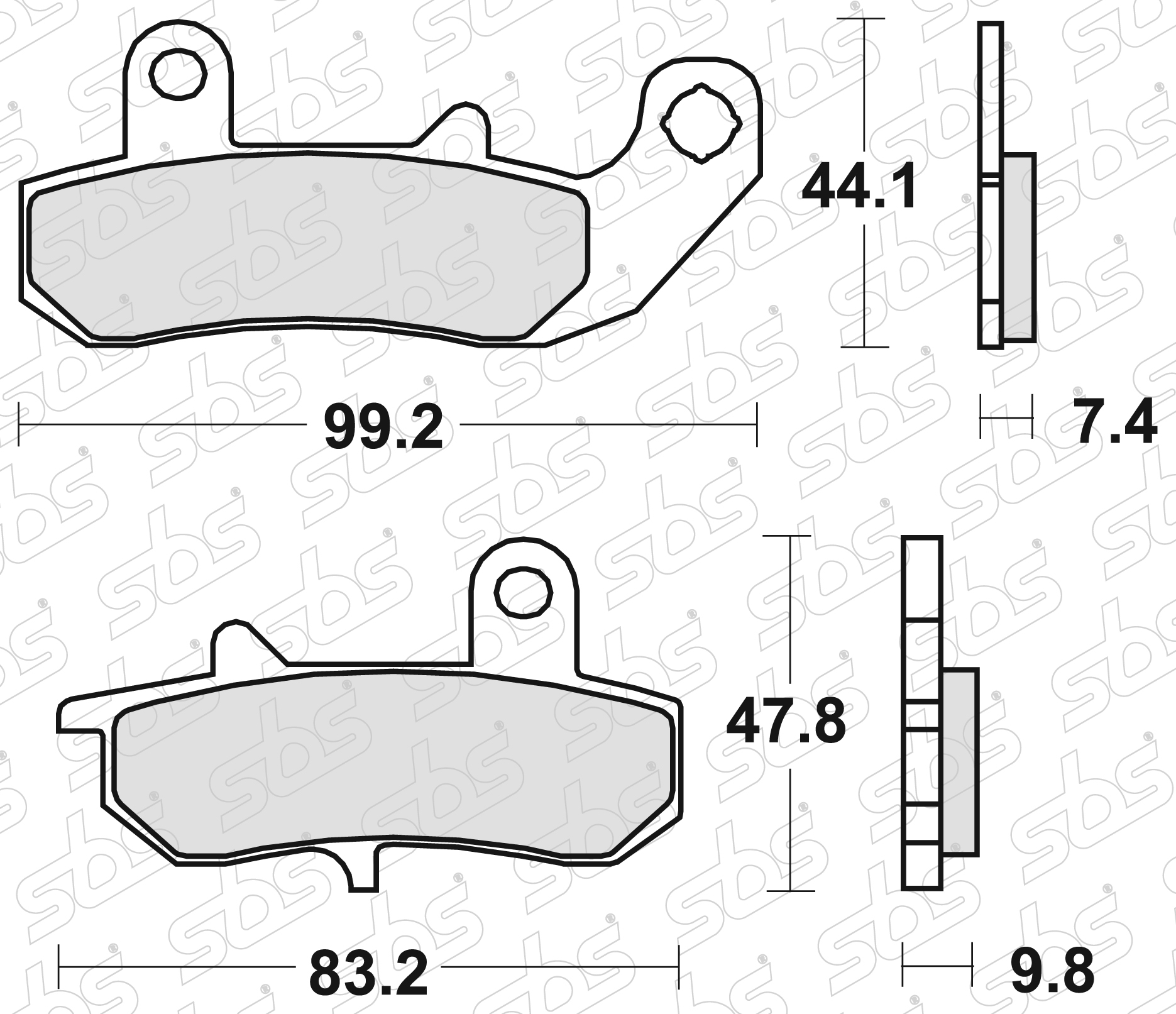 SBS - Plaquettes de frein 635 LS